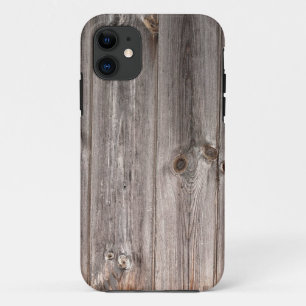 Coque iPhone 11 Texture rustique en bois de Faux