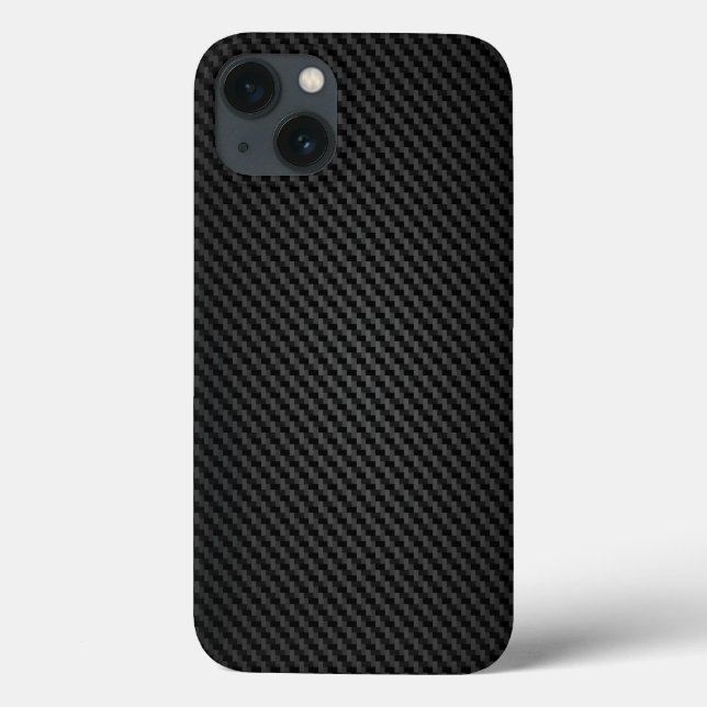 Coques Case-Mate iPhone Texture synthétique en para-aramide noire (Verso)