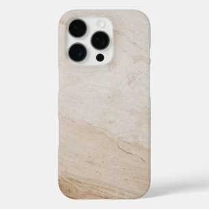 Coque iPhone 16 Pro Texture Travertine Naturelle - Motif de Pierre Ter