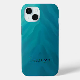 Coque Case-Mate iPhone texture turquoise en verre