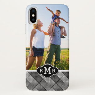 Coque iPhone X Texture vérifiée géométrique faite sur command