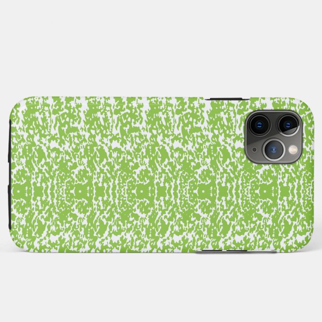 Coques Case-Mate iPhone Texture Vert Citron Grunge (Dos (Horizontal))
