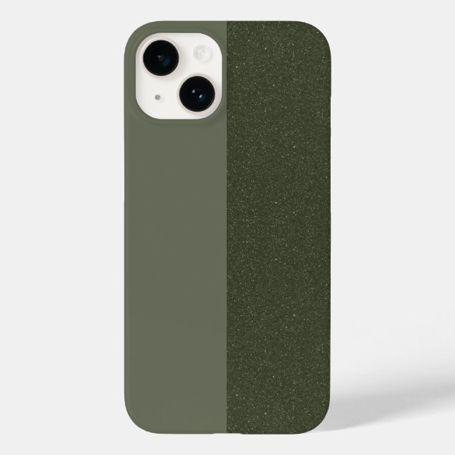 Coques Case-Mate iPhone Texture verte à deux tonalités personnalisée iPhon (Verso)