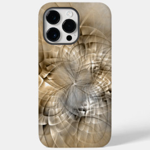 Coque Case-Mate iPhone Textures d'art fractal moderne abstrait tons de te