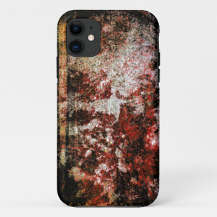Coque iPhone 11 Textures de grunge murale en brique graphique