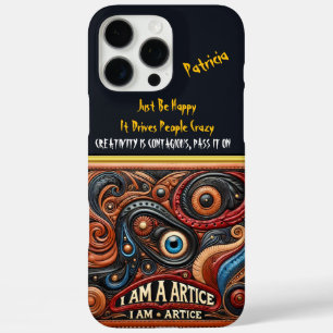 Coque iPhone 16 Pro Max Textures de tournage et l'art de la motif oculaire