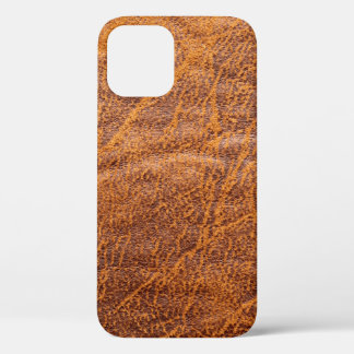 Case-Mate iPhone Case Texturetexation en cuir marron naturel, cuir, ski