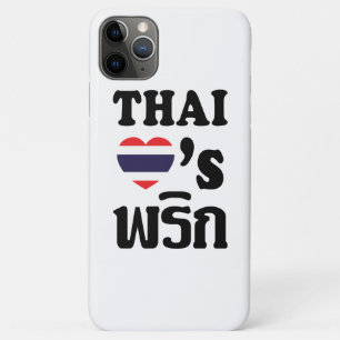 Coque iPhone 11 Pro Max THAÏ LOVE PHRIK (CHILI) Thai Food