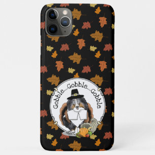Case-Mate iPhone Case Thanksgiving Shetland Sheepdog (merle bleu) Drôle