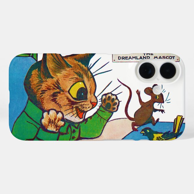 Coques Case-Mate iPhone The Dreamland Mascot, Louis Wain (Verso (horizontal))