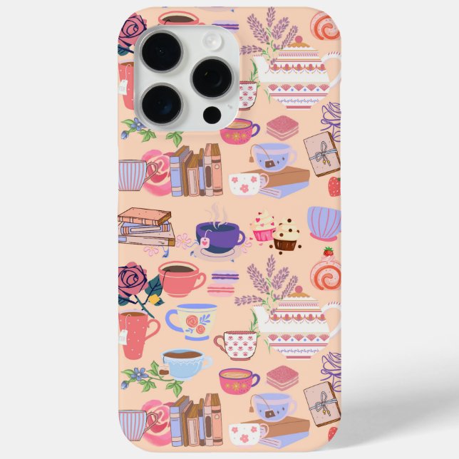 Coques Case-Mate iPhone Thé Et Livres (Verso)