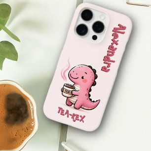 Coque iPhone 16 Pro Thé-Rex sucré Dinosaure personnalisé Pun animal