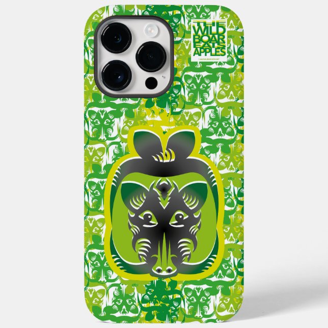 COQUES Case-Mate iPhone THE WILD BOAR EATS APPLES BY MASANSER (Verso)