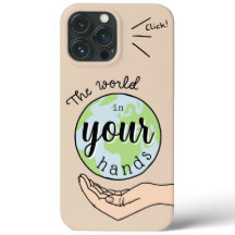 the world in your hands Case-mate iPhone Enveloppe