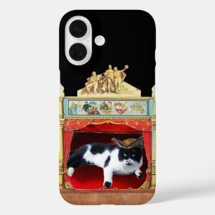COQUES iPhone 16  THÉÂTRE MARDI GRAS MASQUERADE CAT
