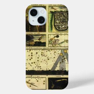 Coque Pour iPhone 15 Theatrum Cometicum Comètes par Stanislaw Lubieniec