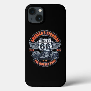 Case-Mate iPhone Case Thème de base foncé Route 66 Motos