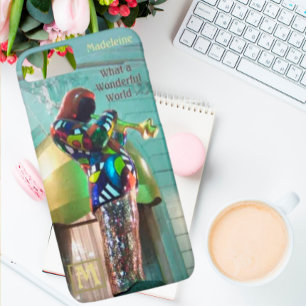 Case-Mate iPhone Case Thème de musique Louis Armstrong Trumpet Nom initi