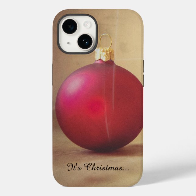 Coques Case-Mate iPhone Thème de Noël avec balle de Noël (Verso)