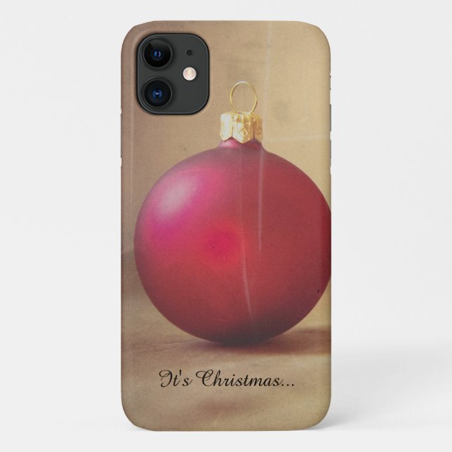 Coques Case-Mate iPhone thème de Noël avec boule de Noël (Dos)