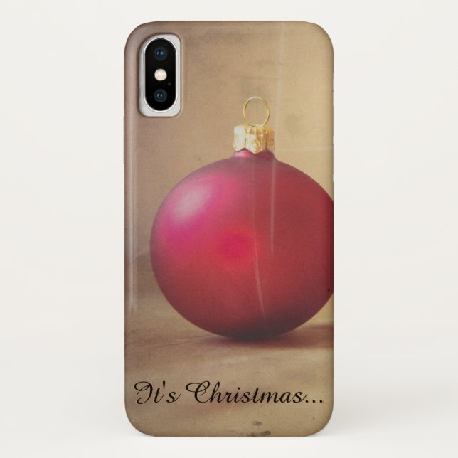 Coques Case-Mate iPhone thème de Noël avec boule de Noël (Dos)