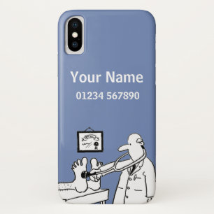 Coque iPhone X Thème Médical Dessin Animé