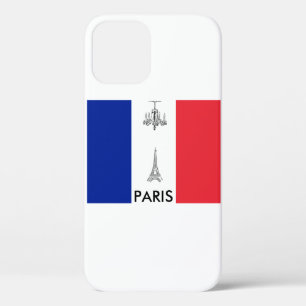 Case-Mate iPhone Case Thème Paris Tour Eiffel Drapeau Français