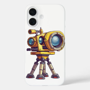 Coque Pour iPhone 16 Théodolite 3D Icône Rendu Isolé Sur Les Transp
