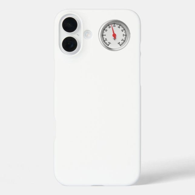 Coques Case-Mate iPhone Thermomètre Celsius rond (Verso)