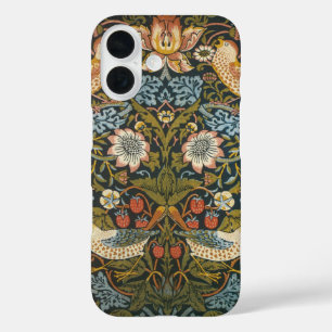 Coque Pour iPhone 16 Thierry de fraises par William Morris, Art Vintage