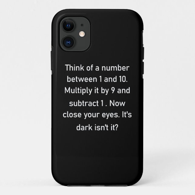 Coques Case-Mate iPhone Think of a number between 1 and 10..| sarcastic gi (Dos)