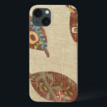 Coques Pour iPhone Three Leaves on Linen Texture Background<br><div class="desc">Les meilleures things come in threes ! Set on a linen background these leaves look like they are floating toward the ground in autumnal tumble. Catch them and place them on your wall today !</div>