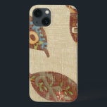 Coques Pour iPhone Three Leaves on Linen Texture Background<br><div class="desc">Les meilleures things come in threes ! Set on a linen background these leaves look like they are floating toward the ground in autumnal tumble. Catch them and place them on your wall today !</div>