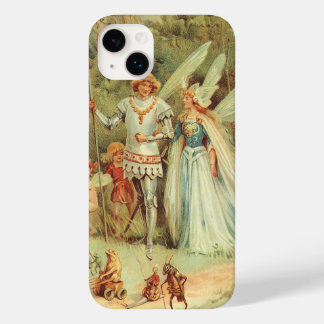 Coque Pour iPhone 14 Plus Thumbelina et Prince Mariage, contes Vintages de f