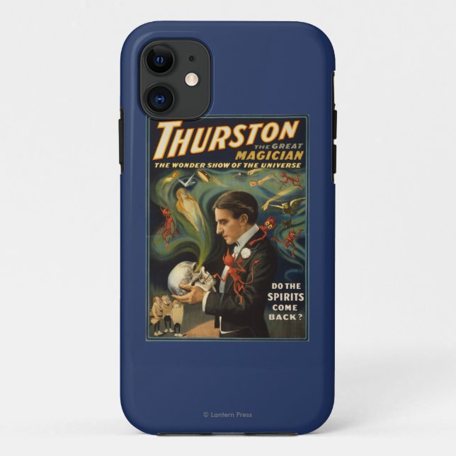 Coques Case-Mate iPhone Thurston le grand magicien jugeant le crâne (Dos)