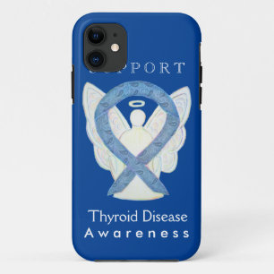 Coque Case-Mate iPhone Thyroïde Maladie Sensibilisation Ruban Angel Télép