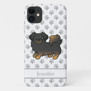 Case-Mate iPhone Case Tibétain Spaniel noir et feu Dessin Animé Chien &