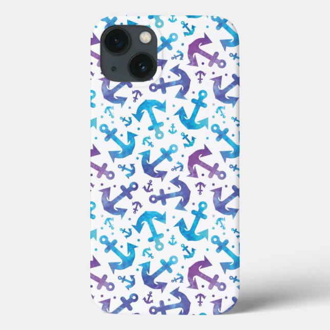 Coques Case-Mate iPhone Tie Dye Motif Ancre 2 (Verso)