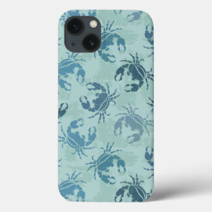 Coques Pour iPhone Tie Dye Pattern Of Crabs