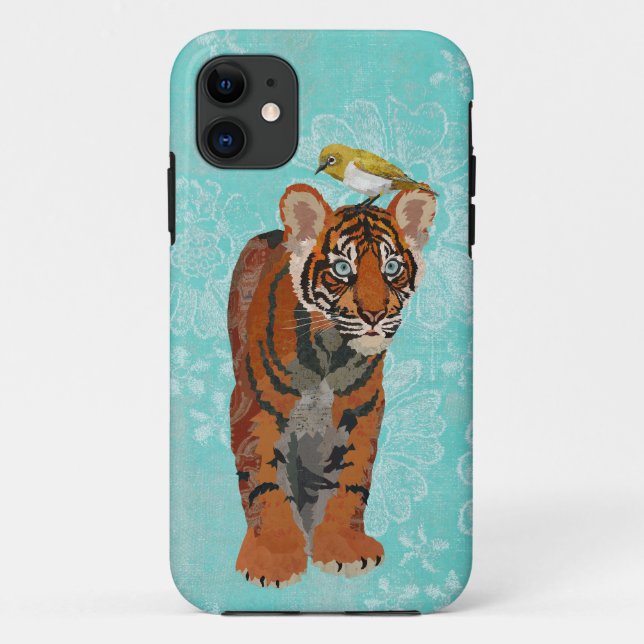COQUES Case-Mate iPhone TIGER ET OISEAU D'OR (Dos)