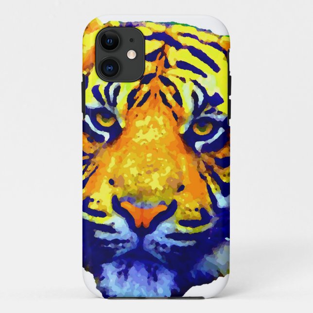 Coques Case-Mate iPhone Tiger Eyes Pop Art (Dos)