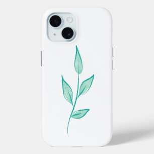 Coque Case-Mate iPhone tiges de feuilles s'entrelacent en un motif