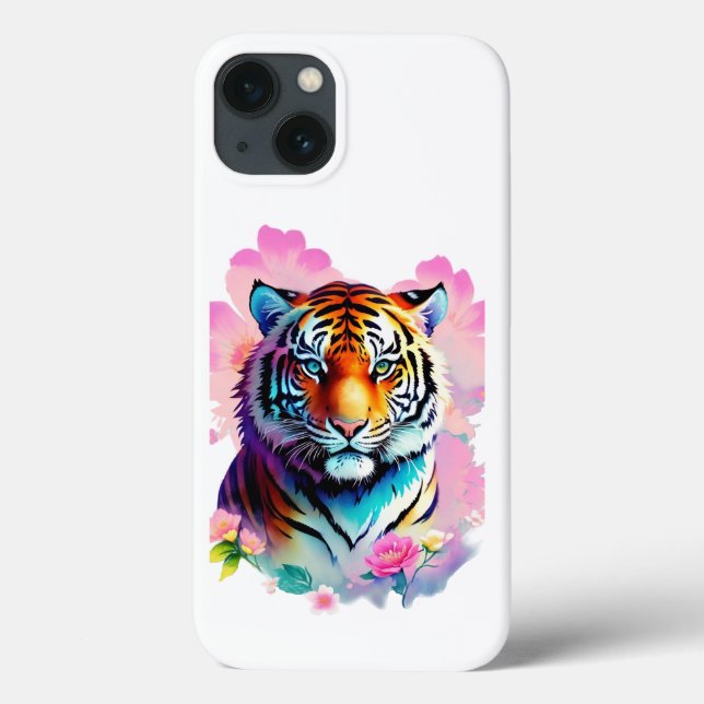Coques Case-Mate iPhone Tigre à fleurs (Verso)