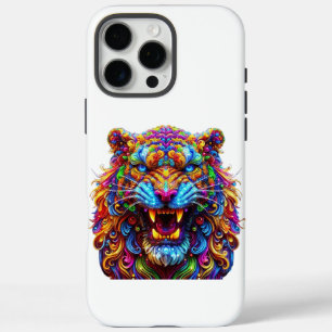 Coque iPhone 16 Pro Max Tigre brillant à la fibre