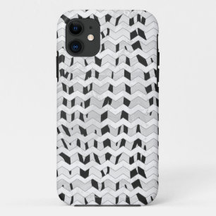 Coque Case-Mate iPhone Tigre Cheveron noir et blanc