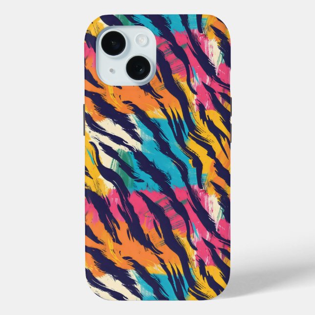 Coques Case-Mate iPhone Tigre coloré (Verso)