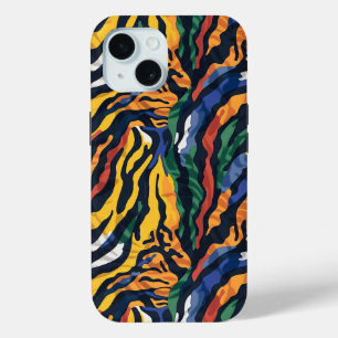 Coque Case-Mate iPhone Tigre coloré Abstrait