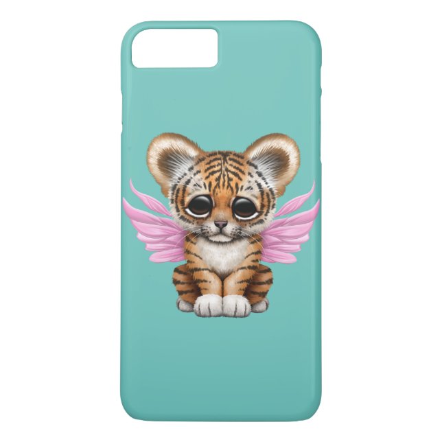 Coques Case-Mate iPhone Tigre CUB mignon avec les ailes féeriques sur le (Dos)