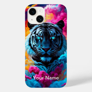 Coque Case-Mate iPhone Tigre luminescent au néon mystique et éthéré