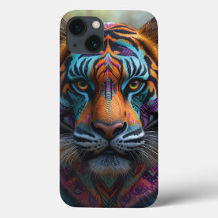 Case-Mate iPhone Case Tigre Majestueux avec Maquillage Tribal Vibrant